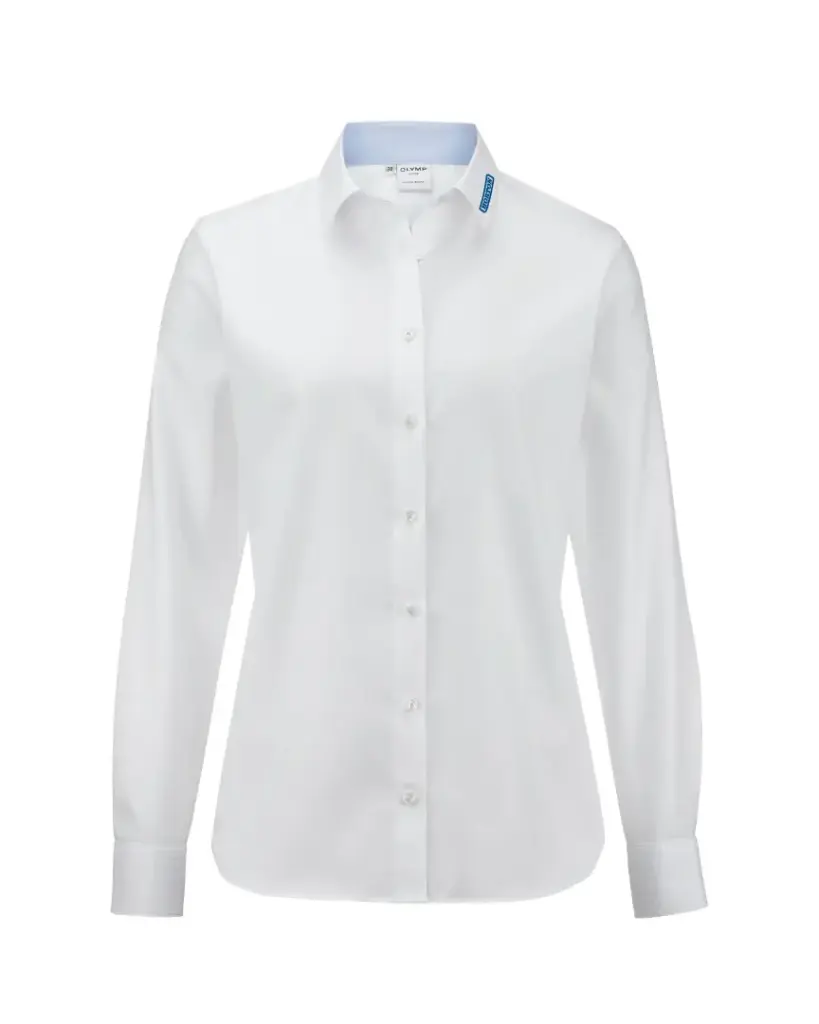 Horton Damen Bluse 0681 Lucky Uni zweifarbig Greta Langarm