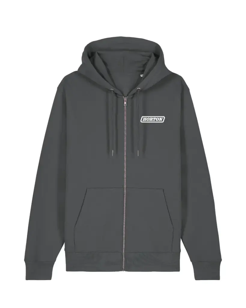 Horton unisex Cultivator 2.0 Zip-thru Hoodie STSU179 Anthracite