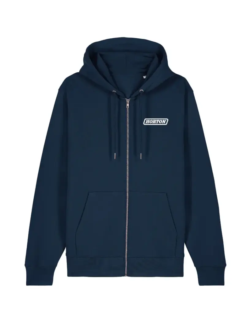 Horton unisex Cultivator 2.0 Zip-thru Hoodie STSU179 French Navy