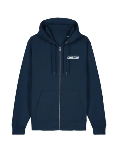 Horton unisex Cultivator 2.0 Zip-thru Hoodie STSU179 French Navy