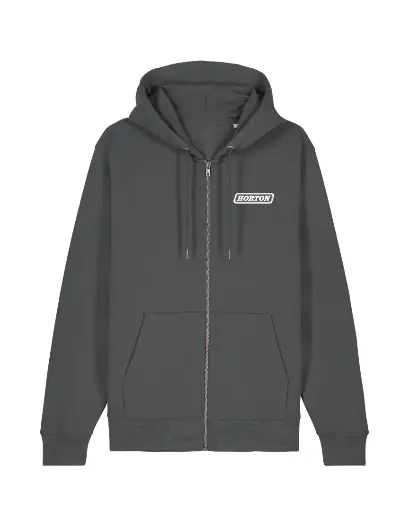 Horton unisex Cultivator 2.0 Zip-thru Hoodie STSU179 Anthracite