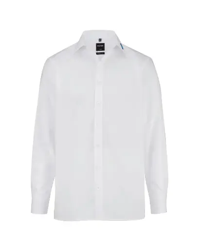 Horton Herren Hemd 6350 Luxor Modern Fit Uni New York Kent ohne Brusttasche Langarm